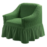 Single Seater Sofa Seater Seersucker Slipcover with Skirt Universal Stretch Sofa Couch Slipcover Easy Fitted Furniture Protector