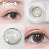Popxstar 2Pcs Eyes Contacts Lenses with Diopter Fashion Soft Myopia Colored Lenses for Eyes Makeup Diameter 14.2mm Fast Shipping