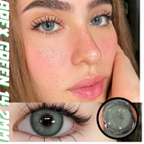 Popxstar 1 Pair Colorcon Colored Contact Lenses with Degree Myopia Lenses Blue Eye Lenses Green Lenses Natural Eye Lenses
