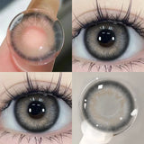 Popxstar  1 Pair Purple Beauty Colored contact lenses For Eyes Halloween Makeup Lens Pupils Fashion Big Eye Lenses Myopia Lenses
