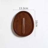 Popxstar  solid wood wall hanging flower decoration Creative DIY combination wooden vase Zen wall decoration