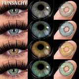 1 Pair Fashion Color Contact Lenses for Eyes Blue Natural Lenses Green Beauty Pupils Softlens Yearly Cosmetic Women Men