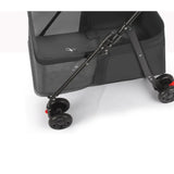 Foldable Pet Stroller for Dogs Cats 4 Wheels Breathable Mesh Dog Carrier with Cup Holder Lightweight Travel Puppy Pushchair