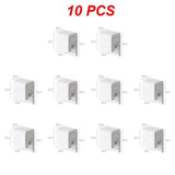 Popxstar 1-100pcs Punch-free Toothbrush Holder Wall-mounted Toothpaste Holder Storage Rack Holders Organizer Bathroom Accessories