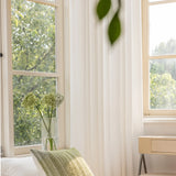 Popxstar Waterproof Tulle for windows Korean Luxury Gauze Curtains Christmas Decor Shade for Windows for living room bedrooms