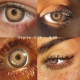 Popxstar 1 Pair Colored Contact Lenses for Eyes Natural Look Brown Lenses Blue Lenses Gray Eye Contact Fashion Lenses