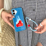 New Arrival Fruit Phone Case Bracelet Pendant For Iphone 16ProMax 16Pro 13 14 15 16 Pro Max 14ProMax 15Pro 15ProMax Cover