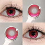 1Pair Contacts Lenses Green Aura Series Lenses Makeup Red Lenses Beauty Pupils Cosplay Fashion Korean Colorcon Lenses
