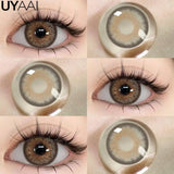 Color Contact Lens Natural Pupils Green Lens Makeup Colored Pupils Gray Contact Lenses Brown Cosmetics Natural Pupils