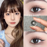 Popxstar  Korean Hot Sale color contact Lenseswith Myopia Degree Grade 0.00-8.00Beauty Pupilentes Grey Brown KSSEYE2Pcs Soft Lens