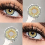 1pair Natural Colored Contact Lenses for Eyes Green Pupils Lens Contact Lenses Cosmetic Green Contacts New Fast Shipping