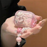 Cute 3D Cartoon Rabbit Headphones Case For AirPods 4 3 2 1 Pro2 Cover TPU Headphone Coque For AirPods 4 4th 3rd Pro 2 2nd Cases