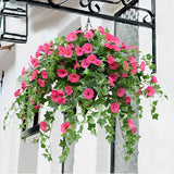 Popxstar spring decor Artificial Flower Rattan Fake Plant Vine Decoration Wall Hanging Roses Home Decor Accessories Wedding Decorative Wreath