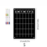 Popxstar Magnets Acrylic Rewritable Message Board Dry Erase Calendar Refrigerator Sticker Home Decor Kitchen Accessories
