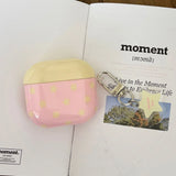 Popxstar  Lovely Pink Earphone Case For Apple AirPods Pro 2 Soft Cover Cute Yellow Star Pattern Silicone Protector For AirPods 1 2 3 4