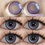 Popxstar  1 Pair Myopia Color Contact Lenses for Eyes with Prescription Makeup Eye Color Lenses Beauty Pupils Fashion Blue Lenses