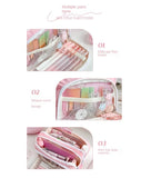 Popxstar Girl Large Capacity Aesthetic Pencil Back-to-school Cases Cute Stationery Holder Bag Zipper Pencil Pouch Student School Supplies