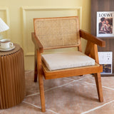 Popxstar linen natural latex seat cushion single student chair seat cushion office beautiful buttocks car meal seat cushion
