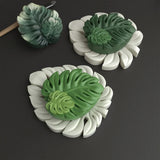 Turtle Backed Bamboo Leaves Silicone Mold for Handmade Secure Soap Resin Crafts DIY Botanical  Artisan Creative Design Clay Mold