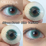 2pcs Blue Colored Contact Lenses with Myopia Pink Soft Korean Fashion Makeup Beauty Contacts Lenses New Fast Shipping