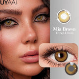 NEW Contact Lens Makeup Green Lens Cosmetic Eye Color Lenses Woman Accesories Natural Brown Eyes Contacts With Big Pupil