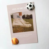 Popxstar 6Pcs Football Basketball Refrigerator Magnets Photo Information Fixed Magnets Home Decor
