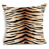 45x45cm Home Decor Animal Print Pillow Cover Leopard Tiger Zebra Cattle Cushion Cover for Living Room Sofa Decor Pillowcase