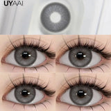 Natural Colored Eyes Lenses 1 Pair Lens Beauty Brown Colored Lenses Gray Contact Lenses Makeup Pupils Big Eyes Natual Look