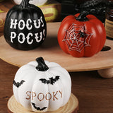 Popxstar Halloween Ornaments Resin Thanksgiving Pumpkin Set, Fall Pumpkin Fall Thanksgiving Harvest Home Decorations