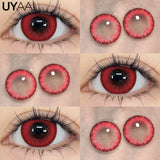 Popxstar Cosplay Anime Color Contact Lenses for Oshi No Ko Ai Ai Hoshino Rubi Ruby Akuamarin Kana Purple Lenses Red Lenses Pink Len