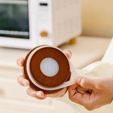 Popxstar 3pcs Ceramics Jars Lid Coffee Bean Storage Container‌ Dustproof and Moisture-proof with Cover Kitchen Organizer Jars for Spices