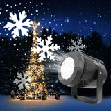 Popxstar LED USB Snowflake Projector Holiday Lights Christmas Projection Outdoor Lamp Snow Spotlight for New Year Party