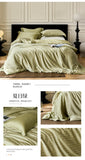 Popxstar  Nordic Silk Bedding Set 4pcs Luxury Lyocell Duvet Cover Set Flat Sheets Set 2 Pillowcases Twin Double Queen Size Bed Linen Set