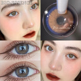 Popxstar 1 Pair Color Contact Lenses for Eyes Natural Look Korean Lenses Brown Lenses Anime Lense Blue Eye Lenses