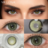 Two Pieces Diamond Collection Color Contact Lenses Myopia Contact Lenses with Diopter Lenses and Eye Contact Free Shipping New