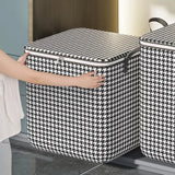 Popxstar Quilt Storage Box Dustproof Organizers Non-Woven Wardrobe Space Saving Bag House-Moving Bedding Box Travel Storage Organization