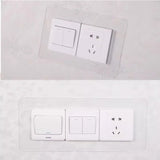 Popxstar Transparent Switch Protective Cover Socket frame Decor waterproof punch-free acrylic Panel sticker