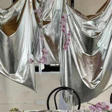 Popxstar 100x150cm Glitter Bronzing Stretch Fabric Curtain Wedding Prop Stage Background Decoration Ceiling Birthday Party Layout