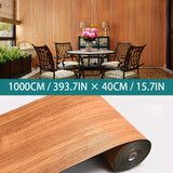 Popxstar Decorative moisture-proof anti fouling self-adhesive wallpaper wood grain background wall bedroom kitchen floor sticker