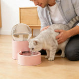 Automatic Cat Water Dispenser Leakproof Visual Window Pet Feeder Large Capacity Detachable Pet Water Fountain