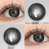 1 Pair Color Contact Eye Color Lenses Makeup Natural Brown Lens Cosmetics Gray Eyes Lenses Woman Makeup Blue Beauty Con
