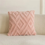 Popxstar  Solid color Shu cotton lint sofa throw pillow Modern simple living room sofa pillow Model room decorative bedside cushion