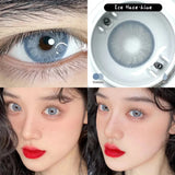 Popxstar 1 Pair Blue&Green Lenses Colored Eyeglass Lenses Bright Beauty Pupils Eye Color Lenses Myopia With Diopter Fashion Lens