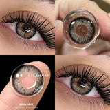 Popxstar  2pcs Natural Color Contact Lenses for Eyes Gray Pupils Lens Blue Lenses Beautiful Pupil Yearly Makeup Green Eye Lenses
