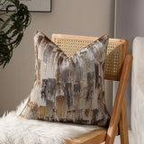 Luxury Geometric Pillow Covers High Precision Piping Edge Decorative Cushion Case Jacquard 45x45cm Square Throw Pillow Cover