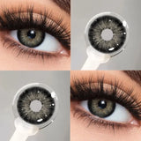 1 Pair Fashion Natural Colored Contacts Lenses for Eyes Brown Beautiful Pupils Cosmetic Green Contacts Blue Myopia Lenses
