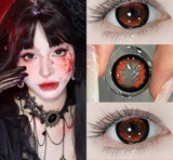 Popxstar 1 Pair New Product Korea Myopia Contacts Lenses  Fashion Purple Soft Color Contacts Fast Shiping