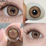 Color Contact Lenses for Eyes Beauty Blue Eye Color Makeup Green Lenses Korean Fashion Natual Brown Big Eye Lenses