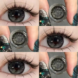 2PCS Korea Color Contact Lenses Blue Green Beauty Pupil Natural With diopter Makeup Fashion Grey Black Lens Free Delivery