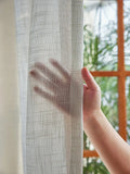 American pastoral style natural translucent suspender with window screen and curtain